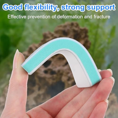 5Pcs Double Sided Aquarium Sponge Brush, Aquarium Glass Sponge | Dual-Action Fish Tank Glass Scraper and Sponge, Handheld Non-Scratch Cleaning Pad for Small Glass Aquarium Maintenance