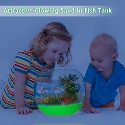 10000pcs 3-5mm Green Glow Rocks Gardening Luminous Glow Stones Glow Pebbles Decorative Sand for Succulent,Fish Tank Aquarium - style: Green