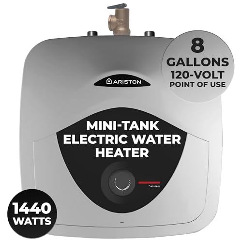 8 Gallon Capacity, 120-Volt – Ariston Andris Mini Tank Electric Water Heater – Heating Solution for Under Sink, RV, and Compact Spaces, Smart Boost for Versatile Heating, Simple Installation - style: 8 Gallon