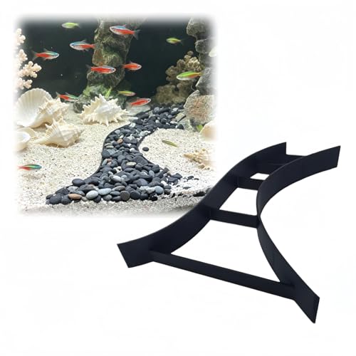 Aquarium Gravel Divider, Fish Tank Substrate Separator for Aquascaping, Gravel Barrier for Sand and Soil Layers, Aquarium Decor Divider for Stable Aquascape Layout