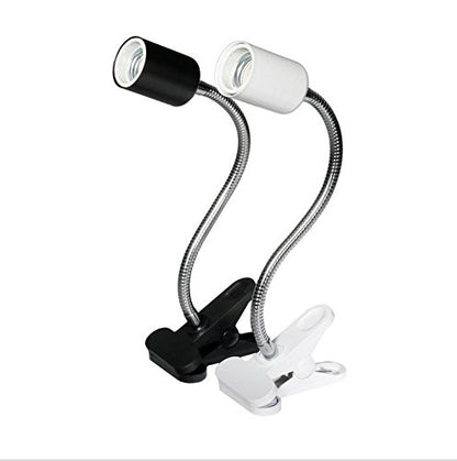UVA/UVB Reptile Ceramic Heat Lamp - Pet Heating Bulb Holder Clamp - 110V-130V (White)