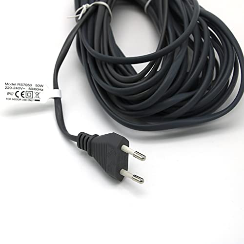 220V Water-Proof Silicone Rubber Reptile Heat Cable for Warming Vivarium Bottom Pet Room 15W 25W 50W 80W - color: 7m 50W