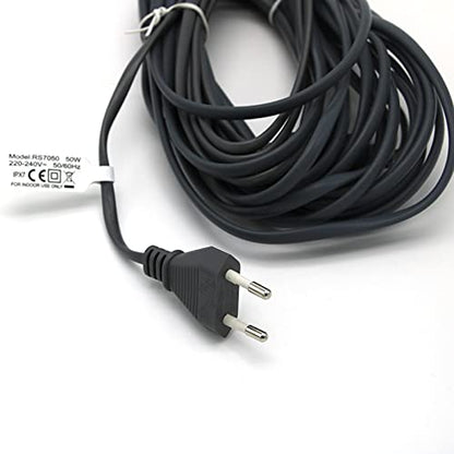 220V Water-Proof Silicone Rubber Reptile Heat Cable for Warming Vivarium Bottom Pet Room 15W 25W 50W 80W - color: 7m 50W