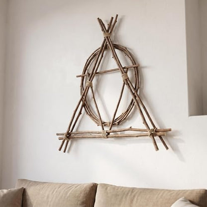 20Pcs Y-Shaped Driftwood for Crafts - 5x6 Natural Peach Wood Sticks for Terrarium, Fishtank & Drift Wood Decor for Home