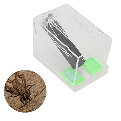 Acrylic Feeding Cricket Keeper, Cricket Keeper with Feces Layer Acrylic with Tubes for Observation of Breeding(S)