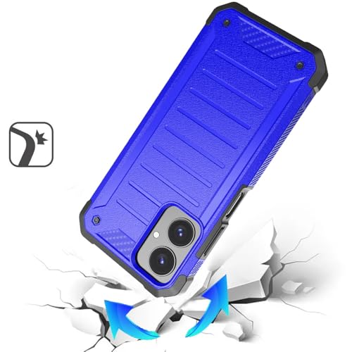 for Cricket Icon 2026 (Regular Version) Premium Tough Hybrid Cover Phone Case + Extreme Band (Blue) - color: Blue