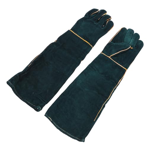 Asixxsix Animal Handling Gloves, Bite Proof Long Gloves for Cat Reptile Snake, Puncture & Scratch with Extended Design, for Pet Training, Outdoor Adventures