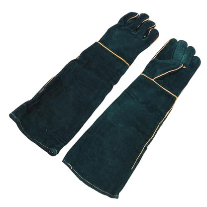 Asixxsix Animal Handling Gloves, Bite Proof Long Gloves for Cat Reptile Snake, Puncture & Scratch with Extended Design, for Pet Training, Outdoor Adventures