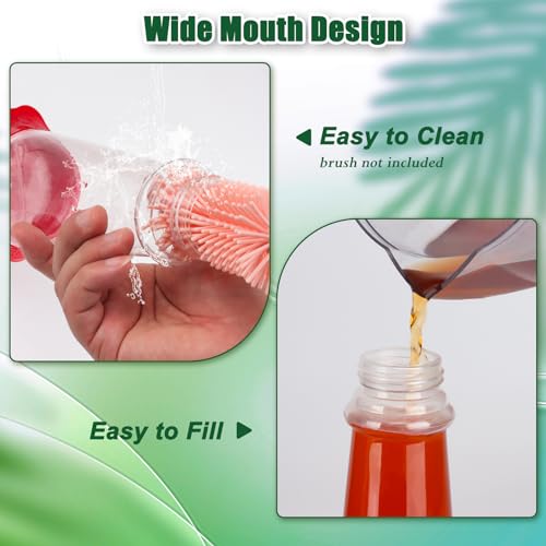 10oz Plastic Hummingbird Feeders for Outdoors - 2 Pack, Ant & Bee Proof, 6 Feeding Ports, Easy Clean Red Nectar Feeders for Outside Hanging, Gifts for Mom