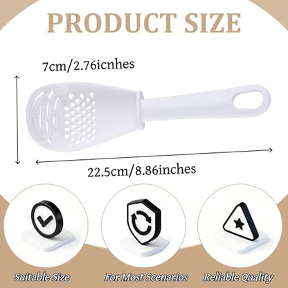 3 Piece Set Small Animal Litter Scoop Red White Black Plastic Mesh Scooper Hamster Cage Accessories Litter Sifter with Small Holes for Sand Bath