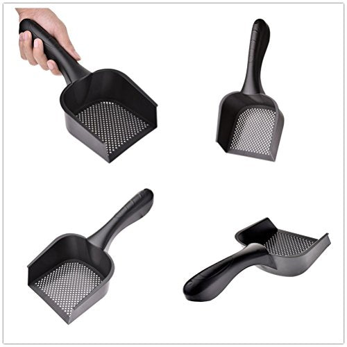 wonderfulwu Cat Litter Scoop with Handle Small Hole, Reptile Litter Cleaner Scoop