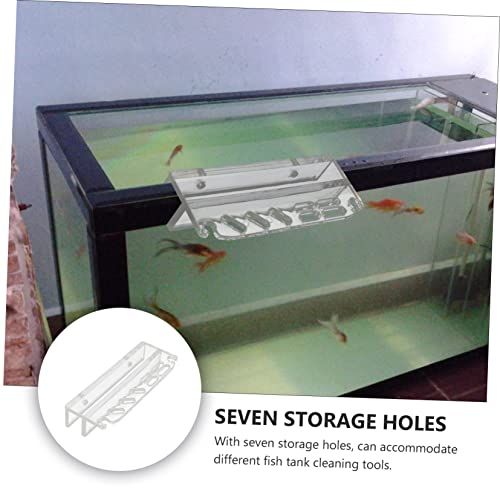 Magnetic Tool Rack Fish Tank Tool Organizer Stand Acrylic Cleaning Supplies Holder