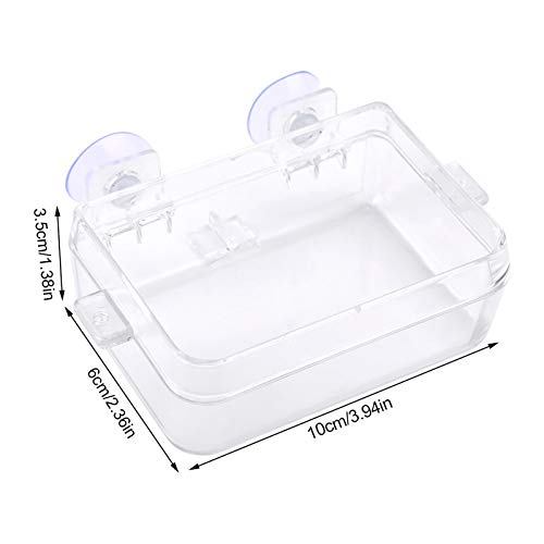 Reptile Food Feeder, Anti Escape Design, Multi Functional Hydration and Feeding Dish, Non ABS, for Reptiles and Amphibians