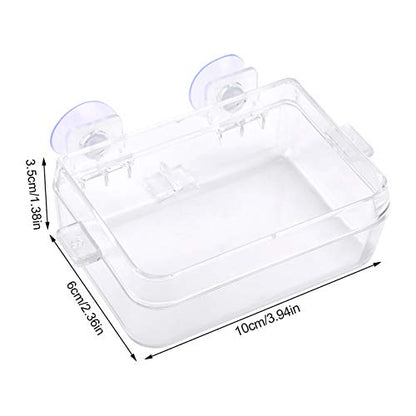 Reptile Food Feeder, Anti Escape Design, Multi Functional Hydration and Feeding Dish, Non ABS, for Reptiles and Amphibians