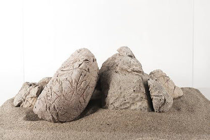 Elephant Skin Stone Grey Aquascaping Rock 18lb Planted Aquarium | Grey wrinkled texture; iwagumi and terrarium - size: 16 Elephant Skin Stone Grey(3-9 inches,18lbs)