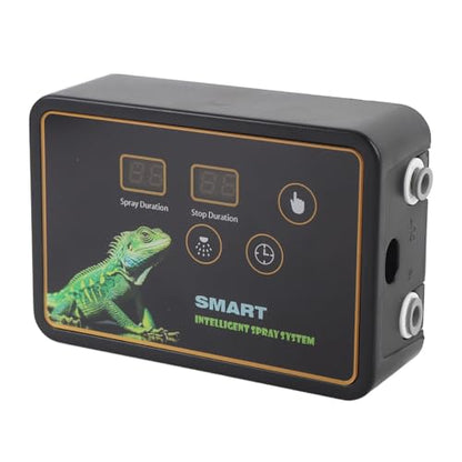 Rainforest Timer Misting System for Reptiles – Quiet Touch-Control Reptile with Nozzles, DC 5V Power, US Plug, Compatible with Bearded Dragons, Geckos & Snakes