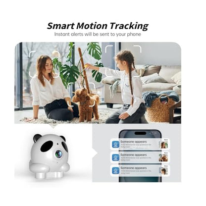 Indoor 3K Security Camera,5G and 2.4G WiFi/Dog/Baby Camera with Phone app,Human Pet Motion AI,Night Vision, 2-Way Audio,SD/Cloud Storage,Compatible with Alexa&Google Home