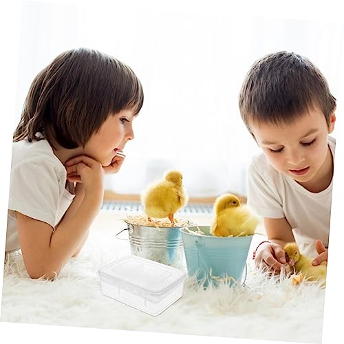 MERRYHAPY 2PCS Reptile Egg Hatchery Box 16 Holes Professional Incubation Tray for Geckos and Lizards Sturdy Reptile Supply for Hatching Eggs