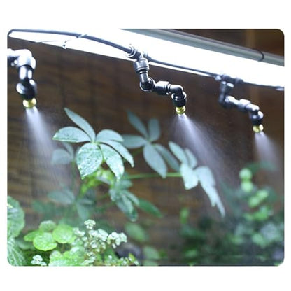 Reptile Fogger Smart Spray System, Automatic Timing Humidifier with 360 Degree Adjustable Misting Nozzles, Reptile Mister for Terrarium Rainforest Habitat Setup