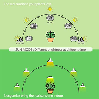 Smart Grow Light Bulbs for Indoor Plants, Programmable Timer and Dim | Full Spectrum Plant Grow Bulbs, Dimmable, 9W, E26/27, 4500K, Remote Control, Sun Mimics Mode, Daily Auto On/Off, 4Pack - size: 4 Pack