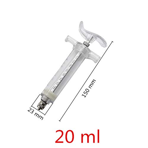 20ML Baby Bird Feeding Syringe Set with 6 Tubes and 2 Spoon | Feeding Tubes for Birds Parrot,Hand Baby Bird Feeder,Curved Gavage Tubes,Stainless Steel Metal Feeding Spoon - size: 20ML