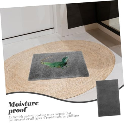 LIOOBO 2pcs Reptile Tank Accessories Decorative Reptile Carpet Tortoise Bedding Cypress Mulch Pad Household Snake Bedding