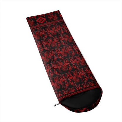 Erosebridal Hawk Moth Sleeping Bags Adults Cold Weather Aztec Backpacking Camping Blanket Hiking Sleeping Wrap Sleep Bag - color: Red Dragon