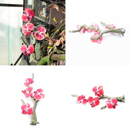 Reptiles Decoration Terrariums Plant Corner Climbing Branch Suction Cup Aquariums Artificial Vine for Snake Bearded Dragon - size: C