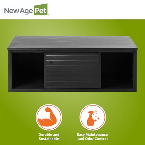 New Age Pet Lo‑Boy Versa Stand for Reptile Terrariums, Low-Profile ECOFLEX Cabinet for Stacked Large, 48" Mojave Reptile Habitats, Espresso Black - color: Black