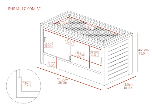 New Age Pet ECOFLEX Two Medium Reptile Enclosures with Matching Stacker and Cabinet Stand Set in Grey - color: Grey, size: Medium