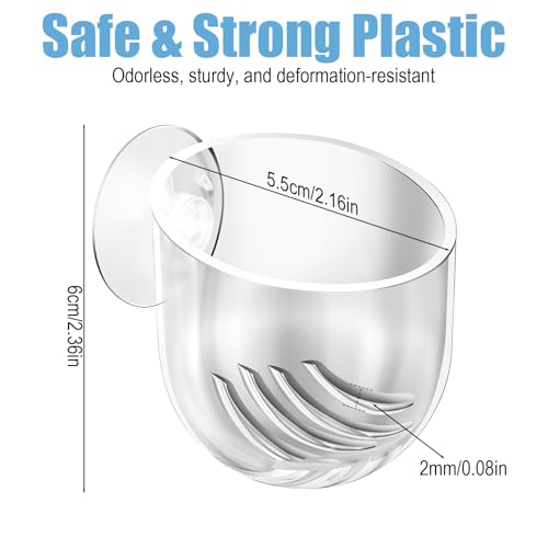 3 Pack Clear Fish Tank Plant Holder Aquatic Plant Cups Fishes Tanks Plants Pot Acrylic Aquarium Plants Holder with Suction Cups for Home Aquariums Aquascape Decor, Red Worm Fish Shrimp Feeder