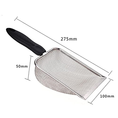 Reptile Sand Cleaning Tool Mesh Screen Fecal Spoon for Cats and Reptiles