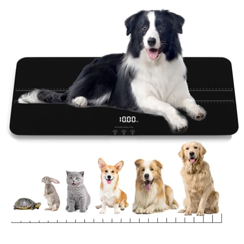 Digital Pet Scale for Small-Medium Dogs/Large Cat, Measuring Range: 0.45lbs-220lbs, Not Suitable for Large Dogs - color: Black