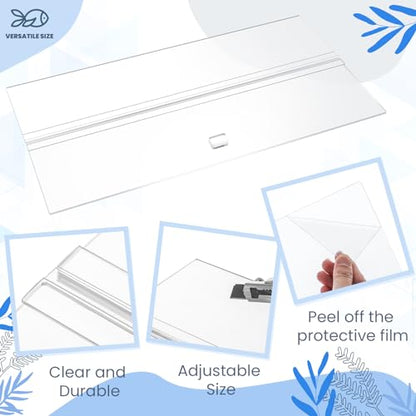Juexica Aquarium Lids Acrylic Canopy 2 Pieces Set 22.95 x 11.5 x 0.28 Inch for 33/40/55 Gallon with Center Brace Aquariums Cover Fish Tank Lid with a Hook Knife, Clear - size: 48" Long X 13" Wide