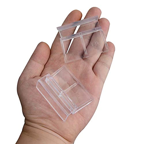 Aquarium Glass Cover Clips 10mm 8Pcs Universal Clear Acrylic for Fish Tank | Clear acrylic lid clips for 10mm glass cover. Universal for fish tanks and aquarium,Easy install, rustproof, durable.