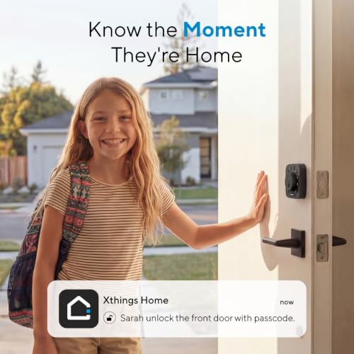 ULTRALOQ U-Bolt WiFi Smart Lock with Door Sensor, App Remote Access | Built in Wi-Fi Deadbolt Smart Locks for Front Door with App, Auto-Lock, Auto Unlock, Works with Alexa, Google, ANSI Grade 1