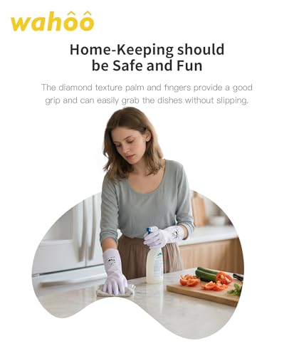 LANON wahoo 3 Pairs Nitrile Cleaning Glove,12 Mil Dishwashing Glove,Medium | Dishwashing,Latex Free,Skin-Friendly,Dishes Washing,Reusable,DEHP-Free,Non-Slip,Household Colorful Kitchen Nitrile Gloves - color: Mix (Pack of 3), size: Medium (Pack of 3)
