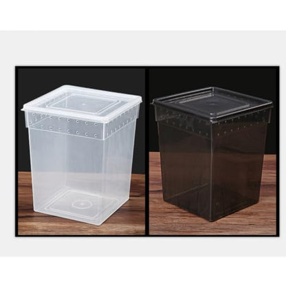 YARNOW Reptile Feeding Box for Lizards and Spiders Lightweight Pp Material with Ventilated Design Suitable for Feeding and Temporary Quarantine Zone