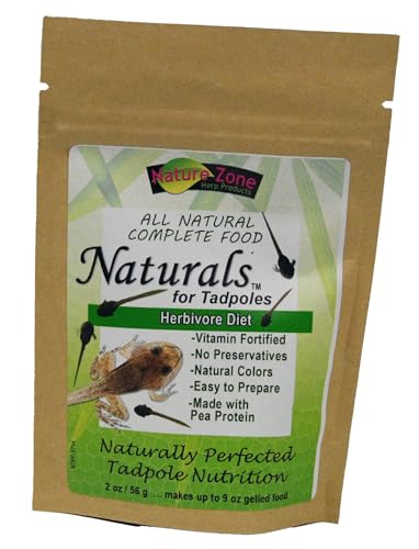 Nature Zone Naturals - Tadpole Food – Plant Flavor, 2 oz, for Amphibian, herbivorous Sinking Feeding