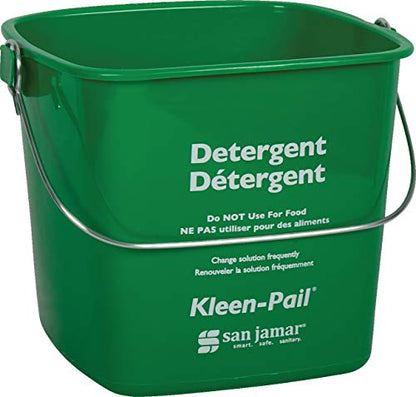 SANKP97GN - San Jamar Kleen-Pail Cleaning Bucket, 3-Quart, Green