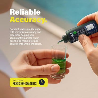Lupo 6-in-1 Pool Test Kit | Pool Testing Kit for Residential Swimming Pools & Spas for Testing Total Chlorine, Total Bromine, pH, Base Demand, Acid Demand & Total Alkalinity Quick & Accurate Testing - size: 6-in-1 Complete Test Kit