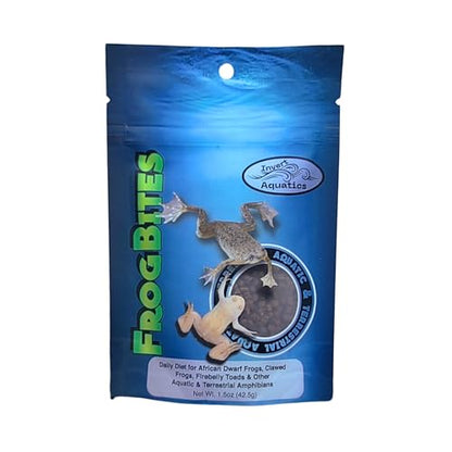 Frog Bites - Moist Pellet Sinking Diet for Frogs & Small Amphibians (1.5 oz (42.5g))
