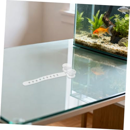 Cabilock 50pcs Aquarium Air Hose Suction Cups with Cable Straps Corrosion Resistant Fish Tank Tubing Holders for Surfaces Adjustable Clips for Reptile and Aquatic Plant Fixing