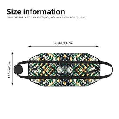 Augenstern Large Snake-Scales-Pattern Firewood Carrier Bag, 600d Oxford Cloth Log Tote with Reinforced Handles, Open-End Wood Hauling Bag for Fireplace, Wood Stove, Camping and Outdoor Storage