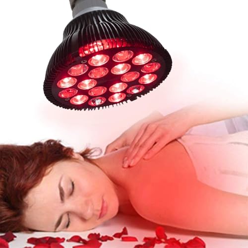 Infrared Lamp Bulb 660nm Red and 850nm Near Infrared Bulb Accessory for ET350 Infrared Light Device ETPAR38 (Black) - size: 9 LED Red Light & 9 Infrared Light (Black)