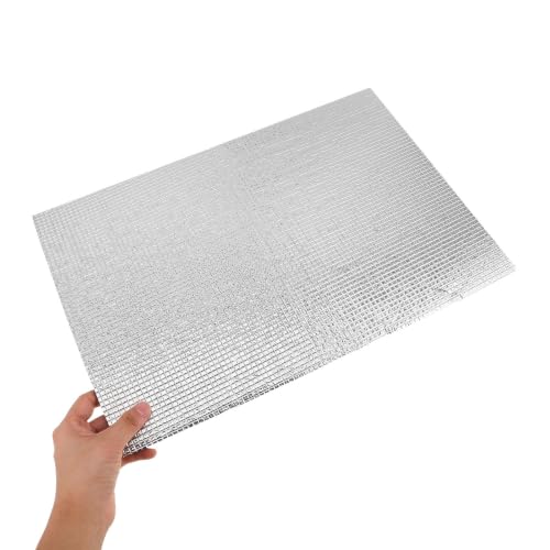 Heating Pad Mat with Advanced Reflective Film Technology Reptile 2pcs Portable Lightweight Heat Mat Silver Thermal Insulation for Frogs and Geckos in Terrarium or Reptile Tank
