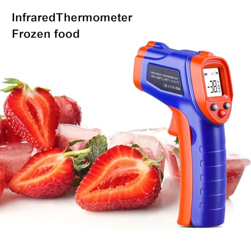 Infrared Thermometer Gun, Non-Contact Laser Thermometer Temperature Gun -58℉ (1112℉/600℃/Blue) - color: 1112℉/600℃/Blue