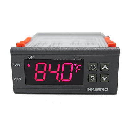 Inkbird Temp Control Thermostat ITC1000 Dual Stage Digital Temperature Switch Controller ℃ ℉ Display Heating Cooling Relay NTC Sensor 3D Printer Freezer Fridge Hatching 110 Volt