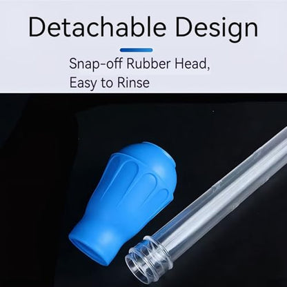 Aquarium Cleaning Kit with Turkey Baster, 4 Double Sided Sponge Brushes, Extension Tube for Fish Tank Maintenance, Glass Algae Cleaning