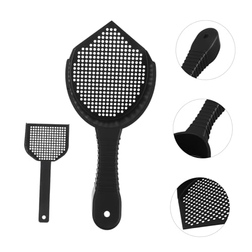 VANZACK 2Pcs Cat Litter Scoop Set with Fine Sifting Ergonomic Handle for Quick Cleaning of Cat Litter Boxes and Reptile Waste for Pet Owners